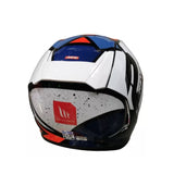 CASCO MT REVENGE 2 LIGTH BLANCO AZUL NARANJA