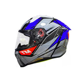 CASCO MT REVENGE 2S XAVI AZUL GRIS