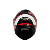 CASCO LS2 320 STREAM LETAILS GRIS ROJO