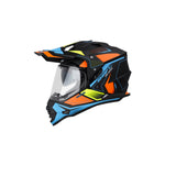 CASCO SHAFT MX370 BEAT NEGRO AZUL NARANJA