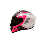 CASCO SPARTAN DRAKEN COUGAR ROSA FLUOR-BRILLO