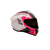 CASCO SPARTAN DRAKEN COUGAR ROSA FLUOR-BRILLO