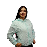 CHAQUETA CORTAVIENTOS CLASICA SMARTBIKER MUJER-AGUAMARINA